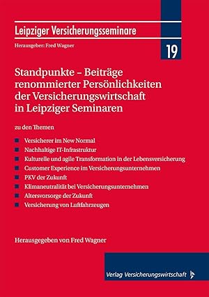 Seller image for Standpunkte - Beitraege renommierter Persoenlichkeiten der Versicherungswirtschaft in Leipziger Seminaren for sale by moluna