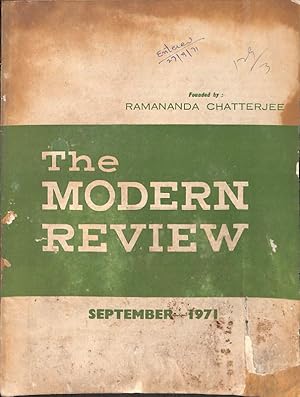 Seller image for The Modern Review Vol. CXX-IX No. 3 for sale by Majestic Books