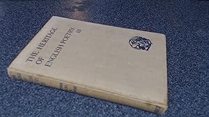 Seller image for The Heritage of English Poetry III for sale by BoundlessBookstore