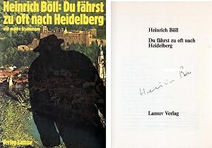 Bild des Verkufers fr Heinrich Bll Autograph | signed programmes / books zum Verkauf von Markus Brandes Autographs GmbH