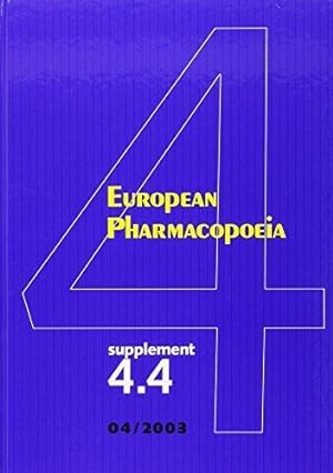 Bild des Verkufers fr Supplement 4.4 to 4r.e. (European Pharmacopoeia) zum Verkauf von WeBuyBooks