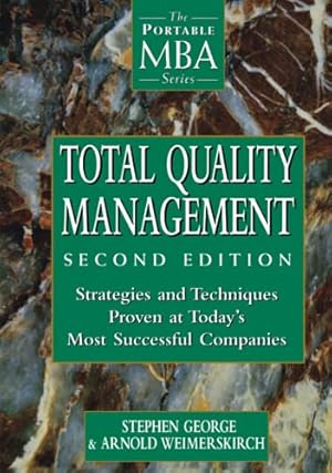 Imagen del vendedor de Total Quality Management a la venta por Reliant Bookstore