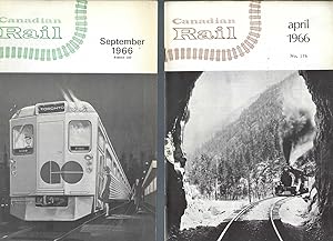 Canadian Rail: No. 176. April. No. 180, September. No, 183, December, 1966