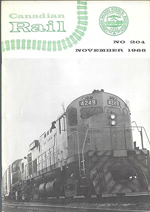Canadian Rail: No.204, November. 1968