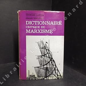 Image du vendeur pour Dictionnaire critique du marxisme mis en vente par Librairie-Bouquinerie Le Pre Pnard