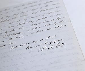 Lettre autographe signée à Wilhelm Julius Foerster