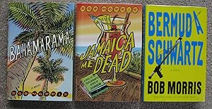 Seller image for [Lot of 3 signed first edition mysteries]: Bahamarama, Jamaica Me Dead, and Bermuda Schwartz for sale by Crossroad Books