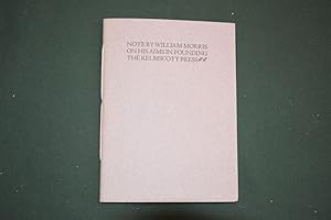 Note by William Morris on His Aims in Founding the Kelmscott Press.