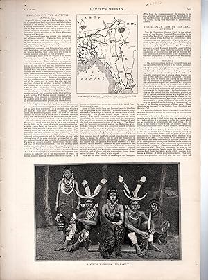 Seller image for ENGRAVING: "England and the Manipuri Massacre".engraving from The Illustrated London News, May 2, 1891 for sale by Dorley House Books, Inc.