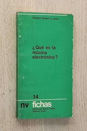 Imagen del vendedor de QUE ES LA MSICA ELECTRNICA ? a la venta por MINTAKA Libros