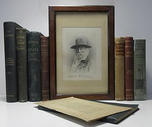 Seller image for A Collection : Signed photograph; Two Rivulets (signed); Notes Of a Visit To Walt Whitman; Leaves of Grass Preface to the Original Edition; Visits to Walt Whitman in 1890-1891; In Re Walt Whitman; Man's Moral Nature; Walt Whitman; Leaves of Grass "Deathbed Edition" for sale by Rainford & Parris Books - PBFA