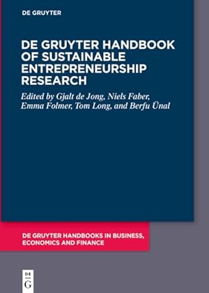 Seller image for De Gruyter Handbook Of Sustainable Entrepreneurship Research for sale by GreatBookPrices
