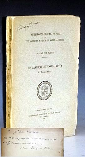 Havasupai Ethnography, Anthropological Papers of the American Museum of Natural History