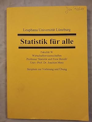 Seller image for Statistik fr alle: Skriptum zur Vorlesung und bung. for sale by KULTur-Antiquariat