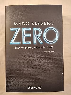 Bild des Verkufers fr ZERO - Sie wissen, was du tust. zum Verkauf von KULTur-Antiquariat