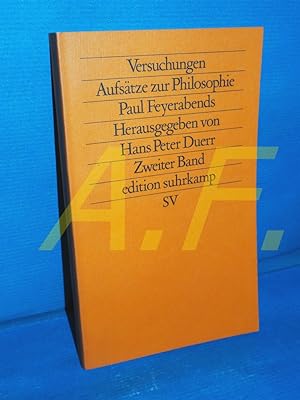 Bild des Verkufers fr Versuchungen, Aufstze zur Philosophie Paul Feyerabends Band 2 Edition Suhrkamp , 1068= N.F. Band 68 zum Verkauf von Antiquarische Fundgrube e.U.
