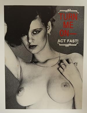 Turn Me On Act Fast! Adam & Eve Vintage Paper Flyer Advertisement AF-105