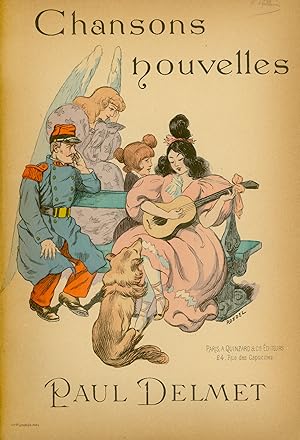 15 CHANSONS NOUVELLES. Préface de G.Courteline. Lithographies de ROEDEL. Poésies de M.Boukay, H.B...