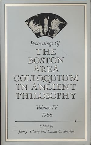 Bild des Verkufers fr Proceedings of the Boston Area Colloquium in Ancient Philosophy, Vol. IV. zum Verkauf von Fundus-Online GbR Borkert Schwarz Zerfa