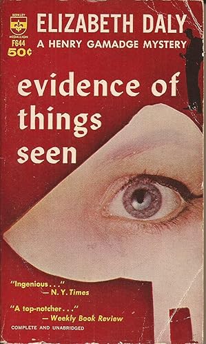 Seller image for Evidence of Things Seen (A Henry Gamadge Mystery) for sale by Hedgehog's Whimsey BOOKS etc.
