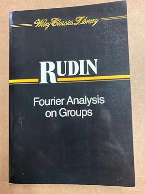 Bild des Verkufers fr Fourier Analysis on Groups. zum Verkauf von Plurabelle Books Ltd