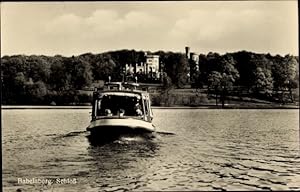 Ansichtskarte / Postkarte Babelsberg Potsdam, Schloss Babelsberg, Motorboot
