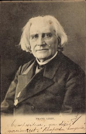 Ansichtskarte / Postkarte Komponist Franz Liszt, Liszt Ferencz, Portrait