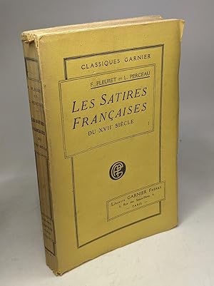 Seller image for Les satires franaise du XVIIe sicle TOME PREMIER / classiques garnier for sale by crealivres