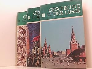 Bild des Verkufers fr Geschichte der UdSSR in drei Teilen. I. Von der Urzeit bis zu Groen Sozialistischen Oktoberrevolution. II. Von der groen sozialistischen Oktoberrevolution bis zum groen Vaterlndischen Krieg., III. Vom Anfang des Groen Vaterlndischen Krieges bis zu zum Verkauf von Book Broker