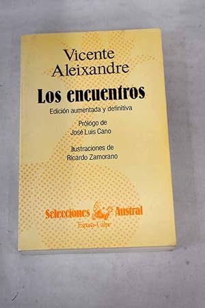 Imagen del vendedor de Los encuentros a la venta por Alcan Libros