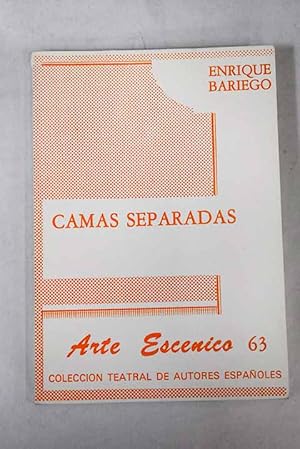 Imagen del vendedor de Camas separadas a la venta por Alcan Libros