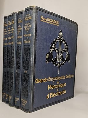 Grande encyclopédie pratique de mécanique et d'electricité : 4 volumes + Atlas