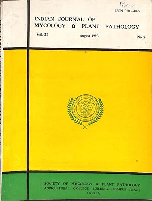 Seller image for Indian Journal of Mycology and Plant Pathology Vol. 23 No. 2 for sale by Majestic Books