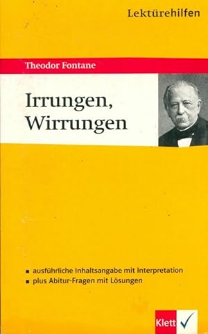 Seller image for Lekt?rehilfen irrungen wirrungen - Theodor Fontane for sale by Book Hmisphres