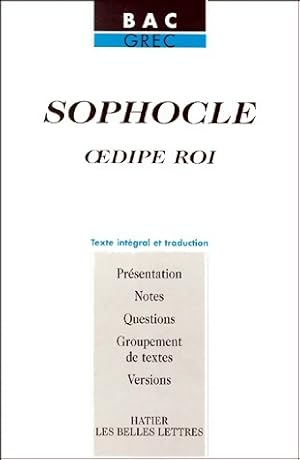 Image du vendeur pour Oedipe roi - Sophocle mis en vente par Book Hmisphres