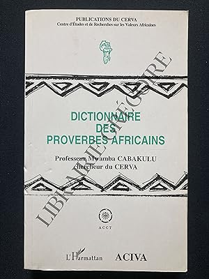 Imagen del vendedor de DICTIONNAIRE DES PROVERBES AFRICAINS a la venta por Yves Grgoire