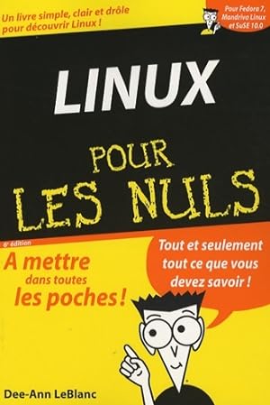 Bild des Verkufers fr Linux pour les nuls - Dee-Ann Leblanc zum Verkauf von Book Hmisphres