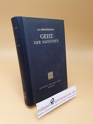 Imagen del vendedor de Geist der Nationen : Italiener, Franzosen, Deutsche a la venta por Roland Antiquariat UG haftungsbeschrnkt