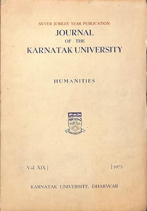 Seller image for Journal of the Karnatak University Vol. XIX for sale by Majestic Books
