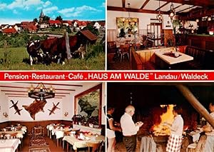 Postkarte Carte Postale 73917159 Landau Waldeck Pension Restaurant Cafe Haus am Walde Gastraeume ...