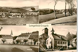 Bild des Verkufers fr Postkarte Carte Postale 73921629 Lengefeld Erzgebirge Siedlung Waldesruhe Markt Gaststaette Kalkwerk zum Verkauf von Versandhandel Boeger