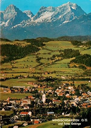 Postkarte Carte Postale 73924784 Windischgarsten AT Fliegeraufnahme mit Toten Gebirge