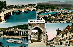 Postkarte Carte Postale 13919954 Rheinfelden AG Panorama Teilansichten Stadttor Rheinbruecke