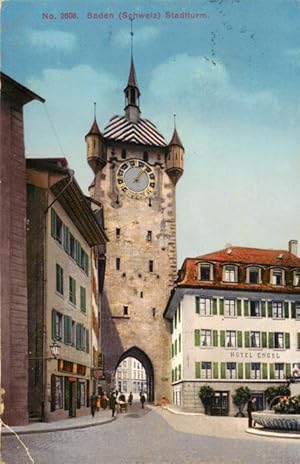 Postkarte Carte Postale 13920361 Baden AG Stadtturm