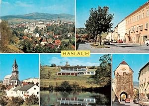 Postkarte Carte Postale 73924783 Haslach Muehl Oberoesterreich AT Panorama Ortspartien Kirche Sch...