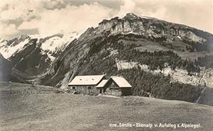 Postkarte Carte Postale 13925291 Saentis 2504m AR Ebenalp vom Aufstieg zum Alpsiegel
