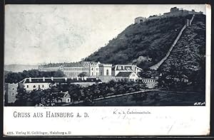 Ansichtskarte Hainburg a.D., K.u.k. Cadettenschule