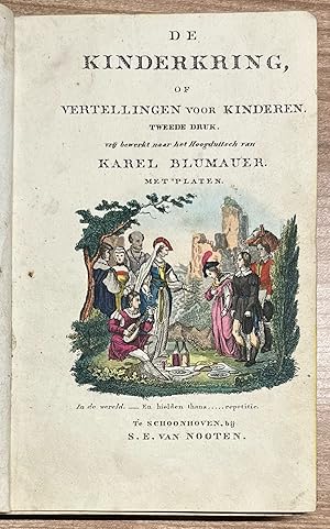 Rare children's book, [1840] Education | De kinderkring of vertellingen voor kinderen, tweede dru...