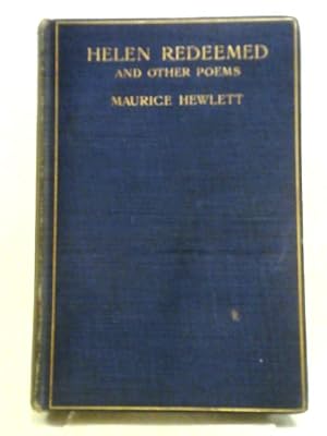 Bild des Verkufers fr Helen Redeemed and Other Poems zum Verkauf von World of Rare Books