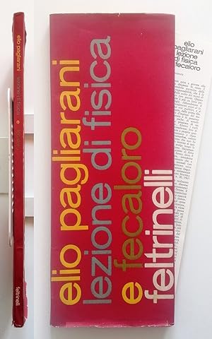 Elio Pagliarani. Lezioni di fisica e fecaloro. Feltrinelli 1968. Con segnalibro editoriale